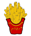 Fries Pommes Frites Fritten - Jack Joblin Design - Spreadshirt Geschenkidee Weihnachten.png